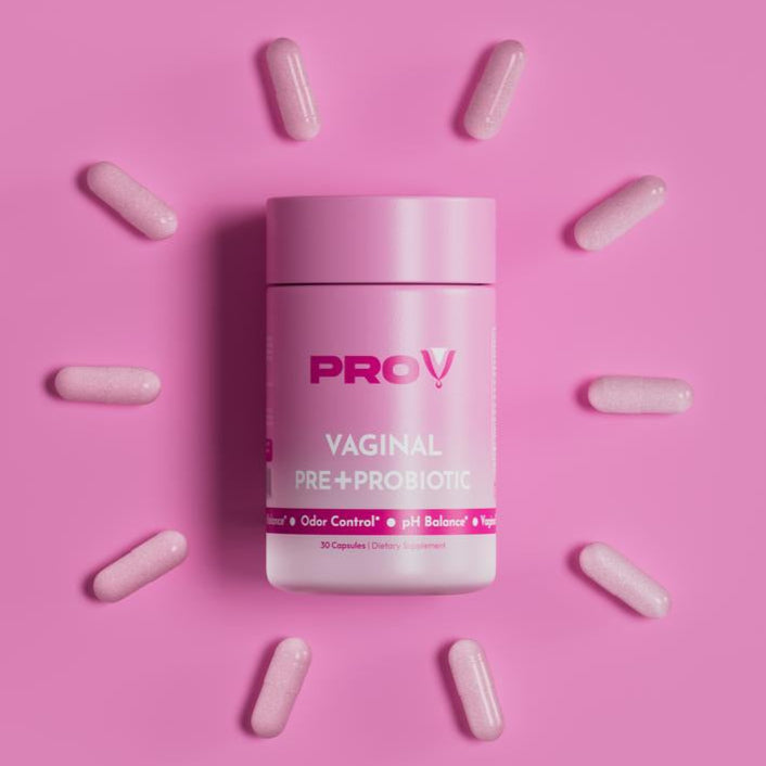 PRO-V Women'S Prebiotic & Probiotic Blend - 6 Probiotic Strains, XOS, Cranberry Extract for Ph Balance, Odor Control & Gut Health - 30 Capsules - Healthcare